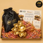 AARYA HOMES Premium Brass Panchmukhi Diya with Handle | Traditional 5-Wick Oil Lamp for Puja | Heavy Pure Brass Deepam | Temple, Home Decor, Diwali, Navratri & Spiritual Gift | PURE LIVING. - Image 7