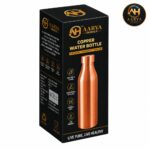 AARYA HOMES Pure Copper Water Bottle (950ml) | 100% Pure BPA-Free & Leak Proof | High-Quality Pure Copper | With Anti Oxidant Properties | Ayurveda Inspired | Provides Health Benefits | PURE LIVING. - Image 2
